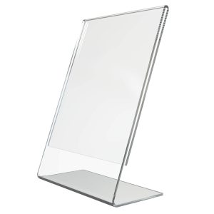 Clear Acrylic Sign Holder A3 | L Shaped Menu & Poster Holder (3 mm Acrylic)