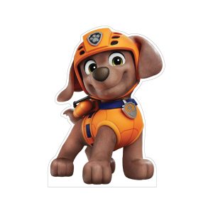 Life size Paw Patrol Zuma standee cardboard cutout for kids birthday party and themed event decoration.
